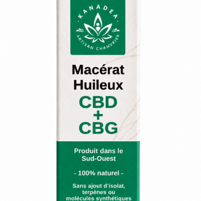 Macérât huileux CBD + CBG