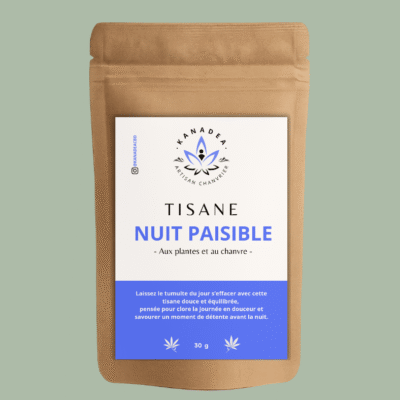 Tisane "Nuit Paisible" au CBD